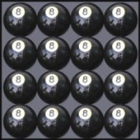 Empire USA Juego de bolas blancas de 16 piezas - Reg. Tamaño (2 1/4 pulgadas, 6 onzas)